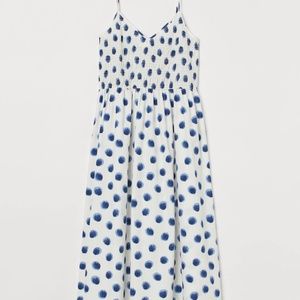 H&M smocked cotton dress size Small *fits big*